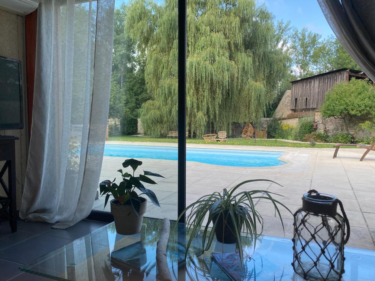 Pool House-L'Hirondelle De Sermizelles- Grand Jardin, Calme Et Nature Aux Portes Du Morvan Eksteriør bilde